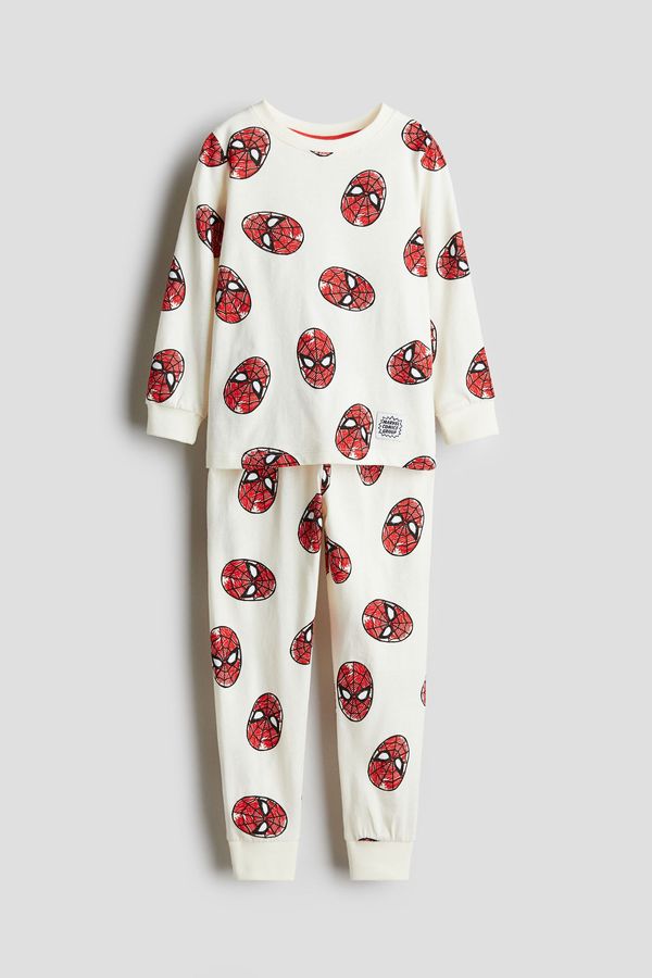 Pijama estampado en punto de algodón