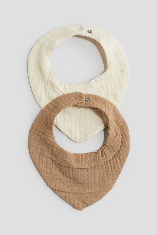 Pack de 2 pañuelos triangulares de muselina