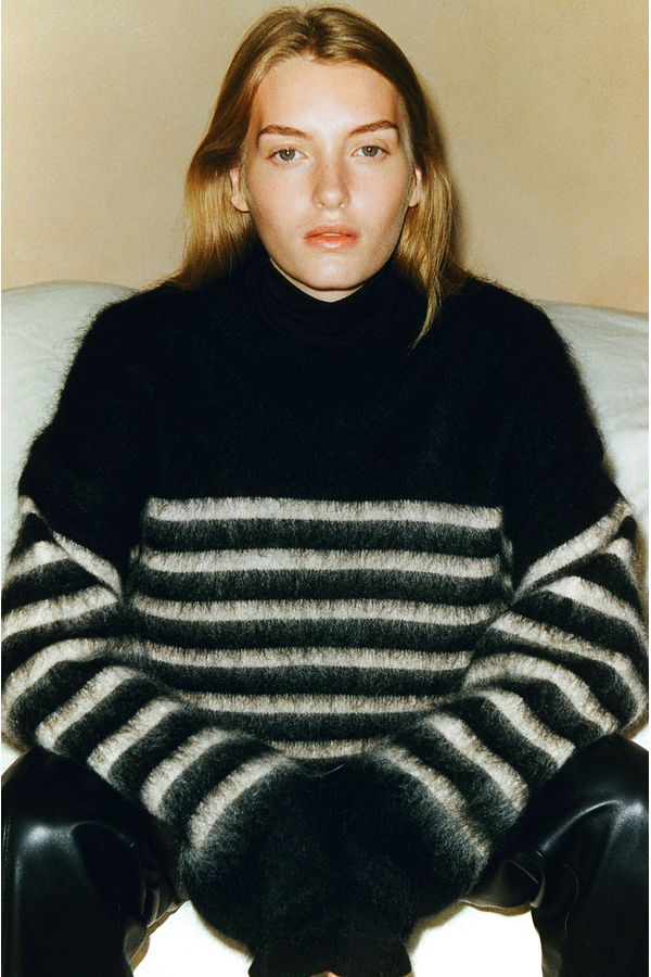 Sweater oversize en mezcla de mohair