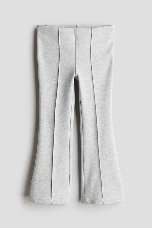 Flared leggings en punto roma