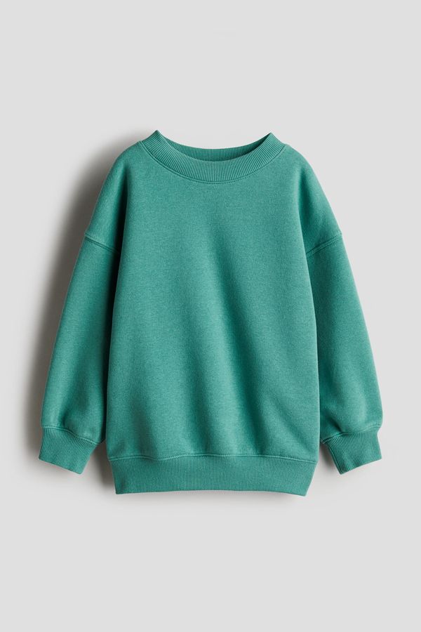 Polerón oversize con cuello redondo