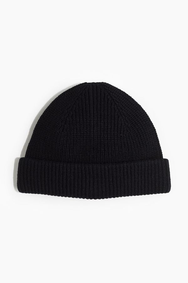 Gorro en punto acanalado
