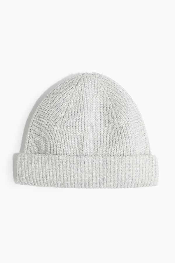 Gorro en punto acanalado