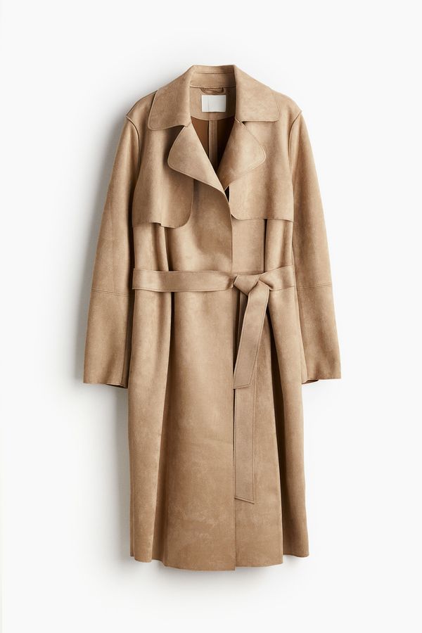 Trenchcoat afelpado