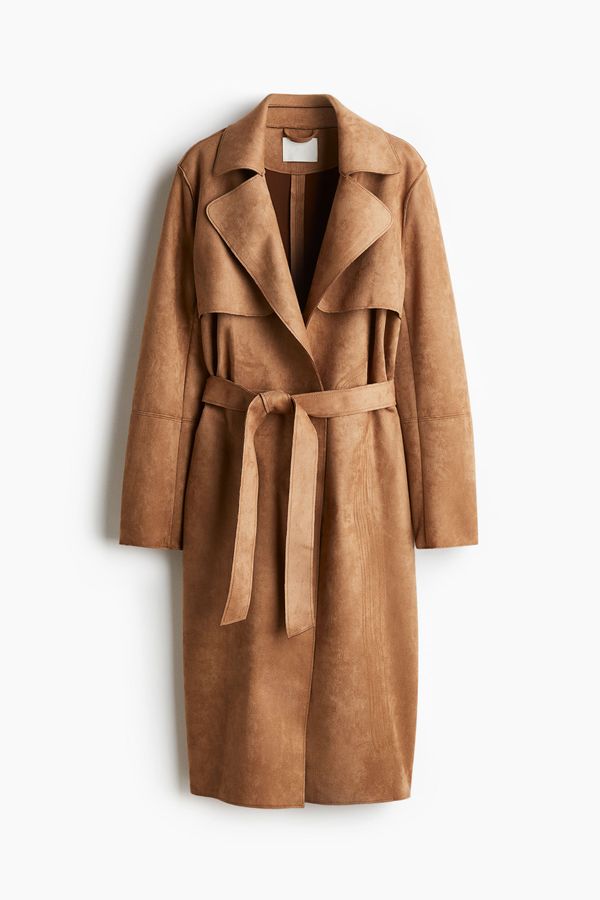 Trenchcoat afelpado