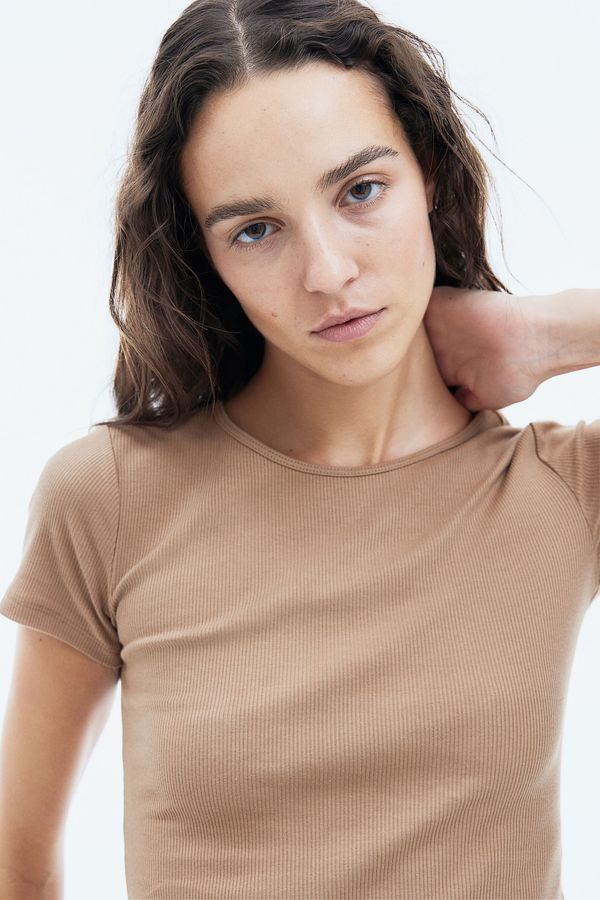 Polera acanalada