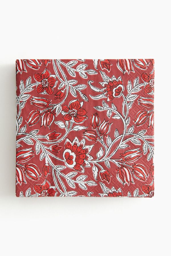 Pack de 20 servilletas estampadas de papel