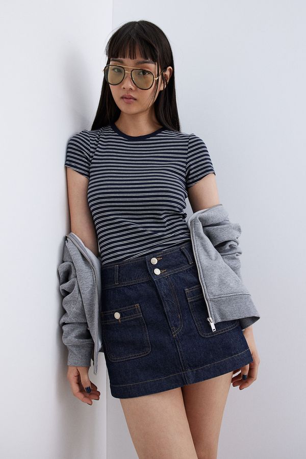 Polera acanalada