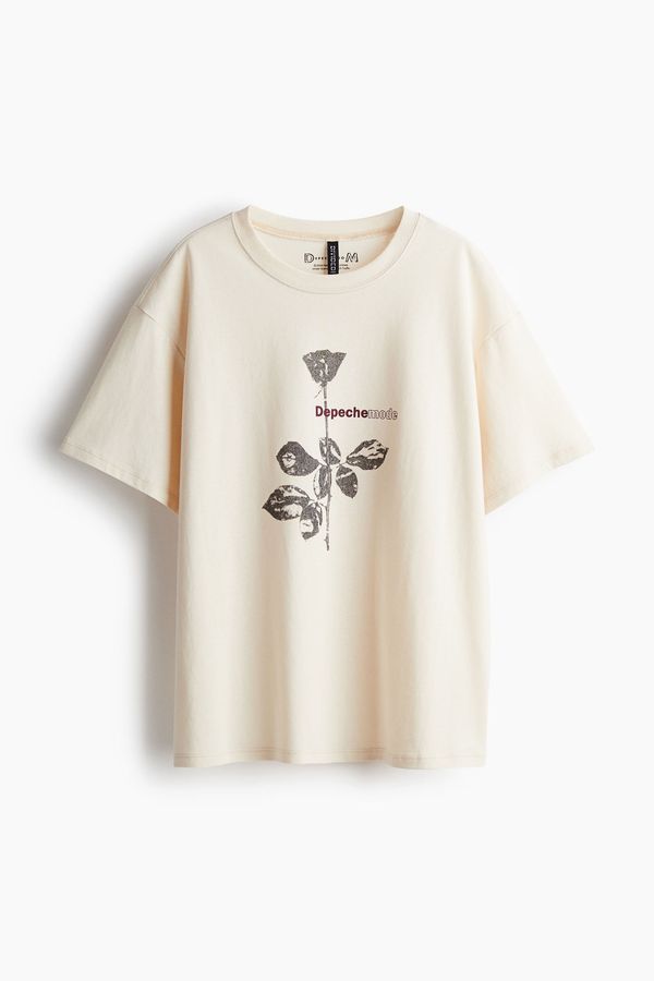 Polera oversize con motivo estampado