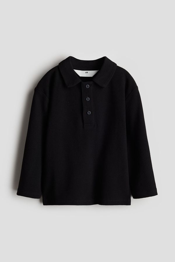 Polera polo de manga larga