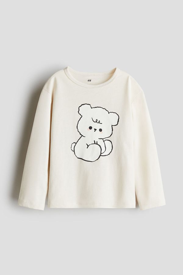 Polera de algodón con motivo estampado