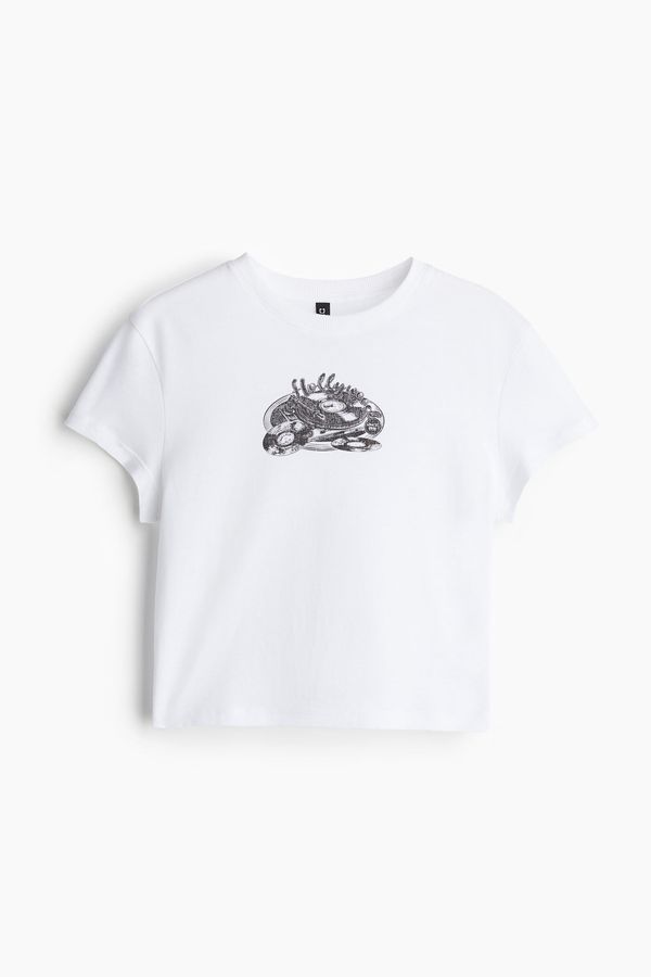 Polera con motivo estampado