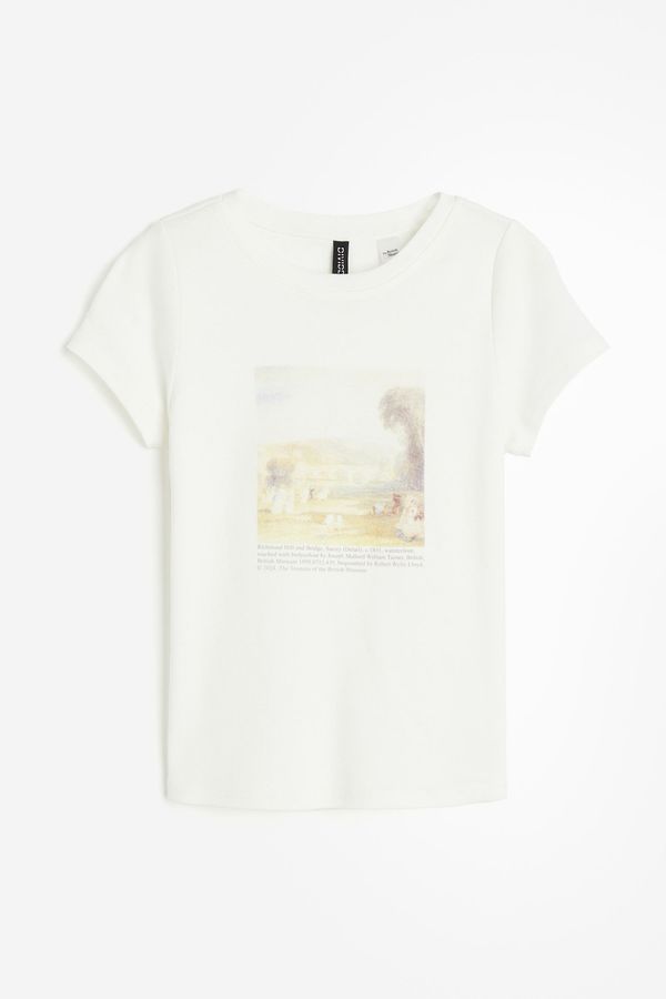 Polera con motivo estampado