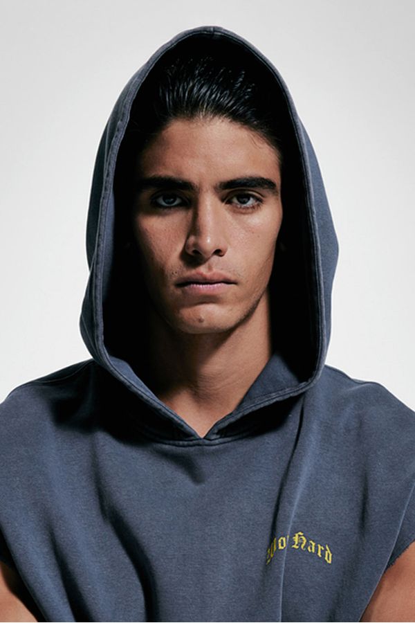 Polerón hoodie deportivo sin mangas Loose Fit