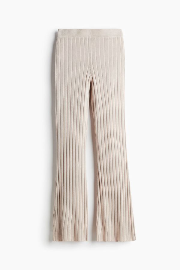 Pantalón en punto acanalado