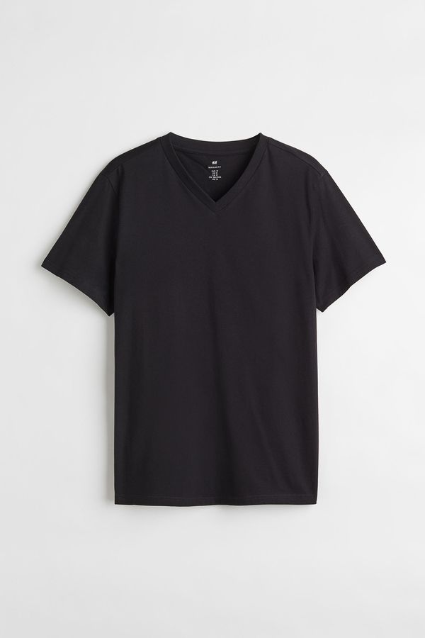 Polera con cuello en V Regular Fit