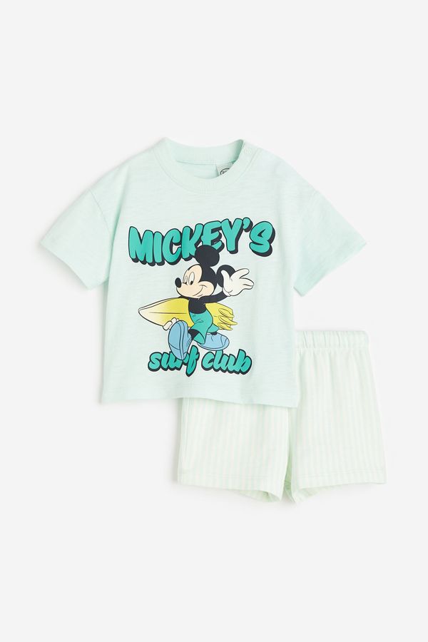 Conjunto de 2 piezas con motivo estampado