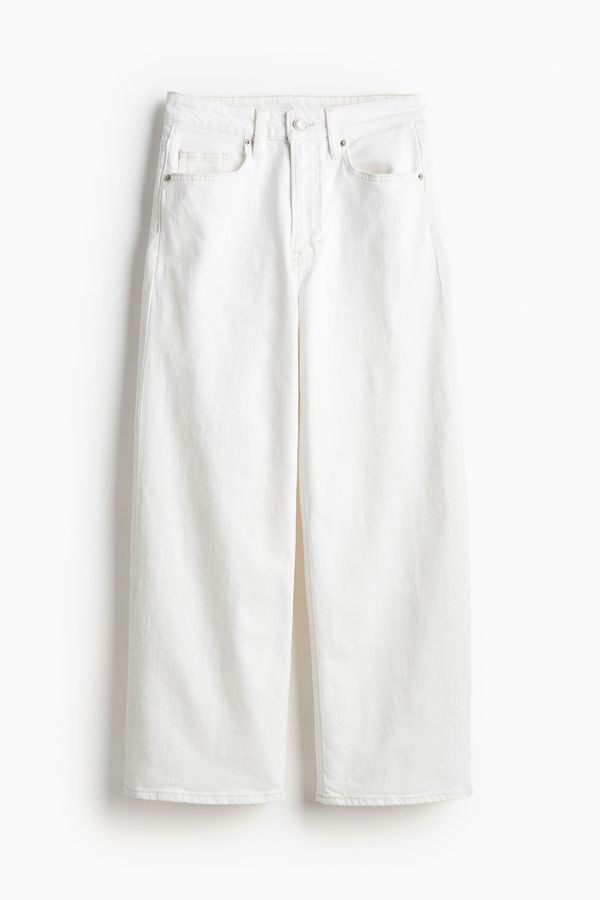 Wide High Cropped Jeans