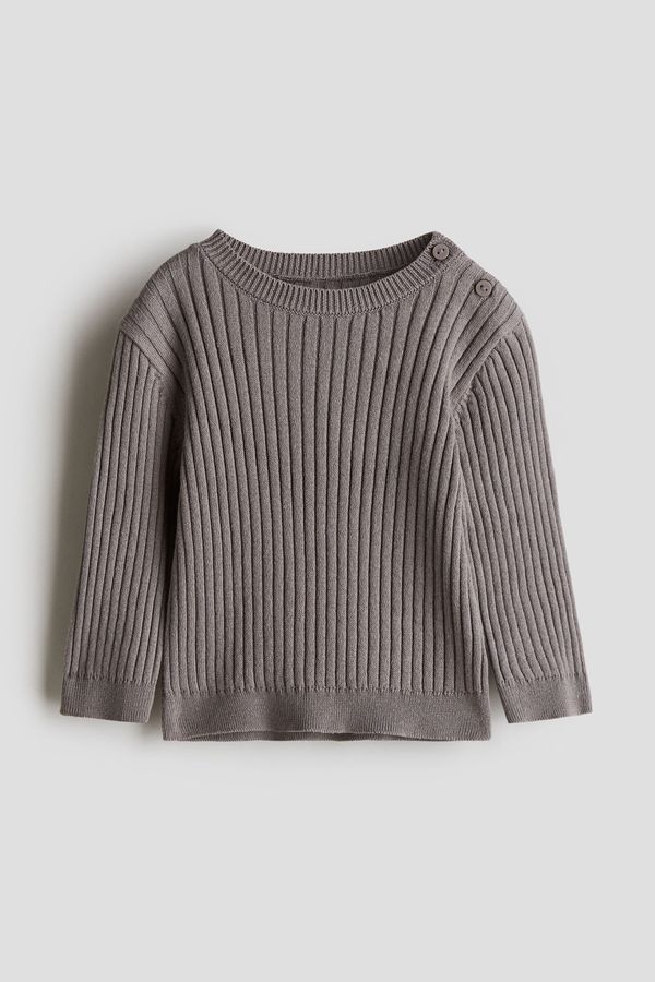 Sweater en punto acanalado