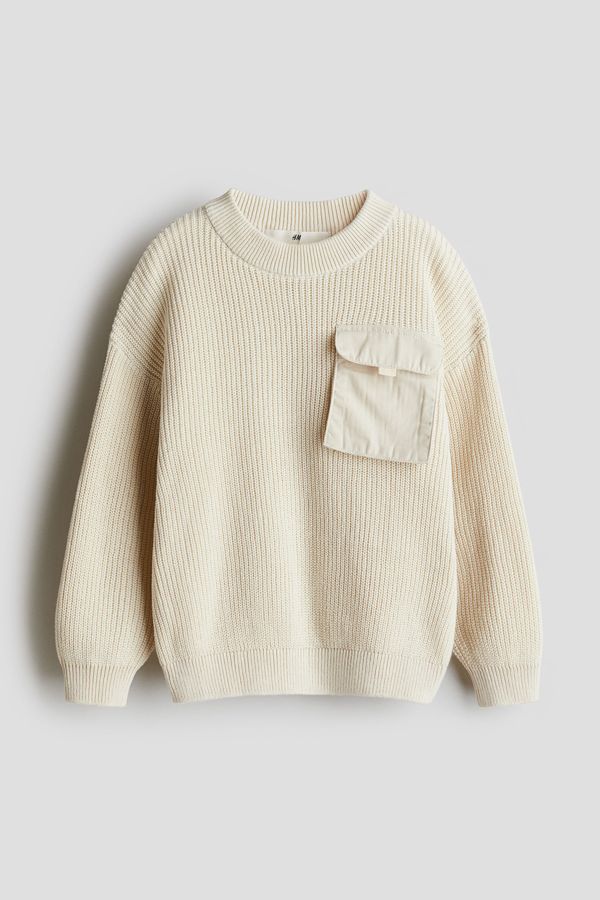 Sweater con bolsillo de solapa