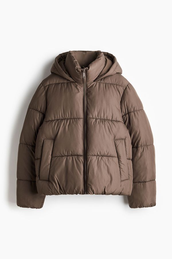 Parka puffy con capucha