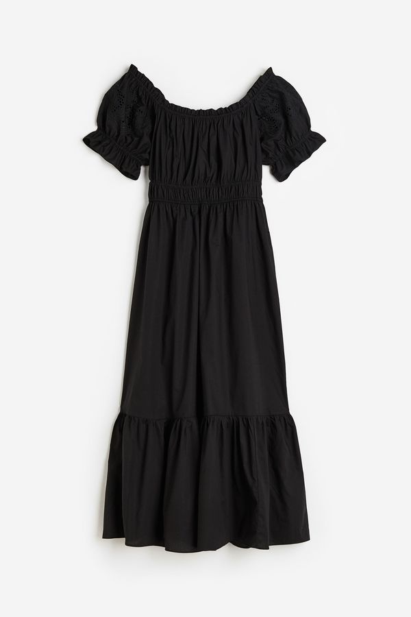 Vestido off-the-shoulder de algodón
