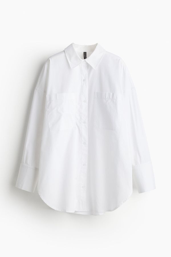 Camisa oversize de popelina