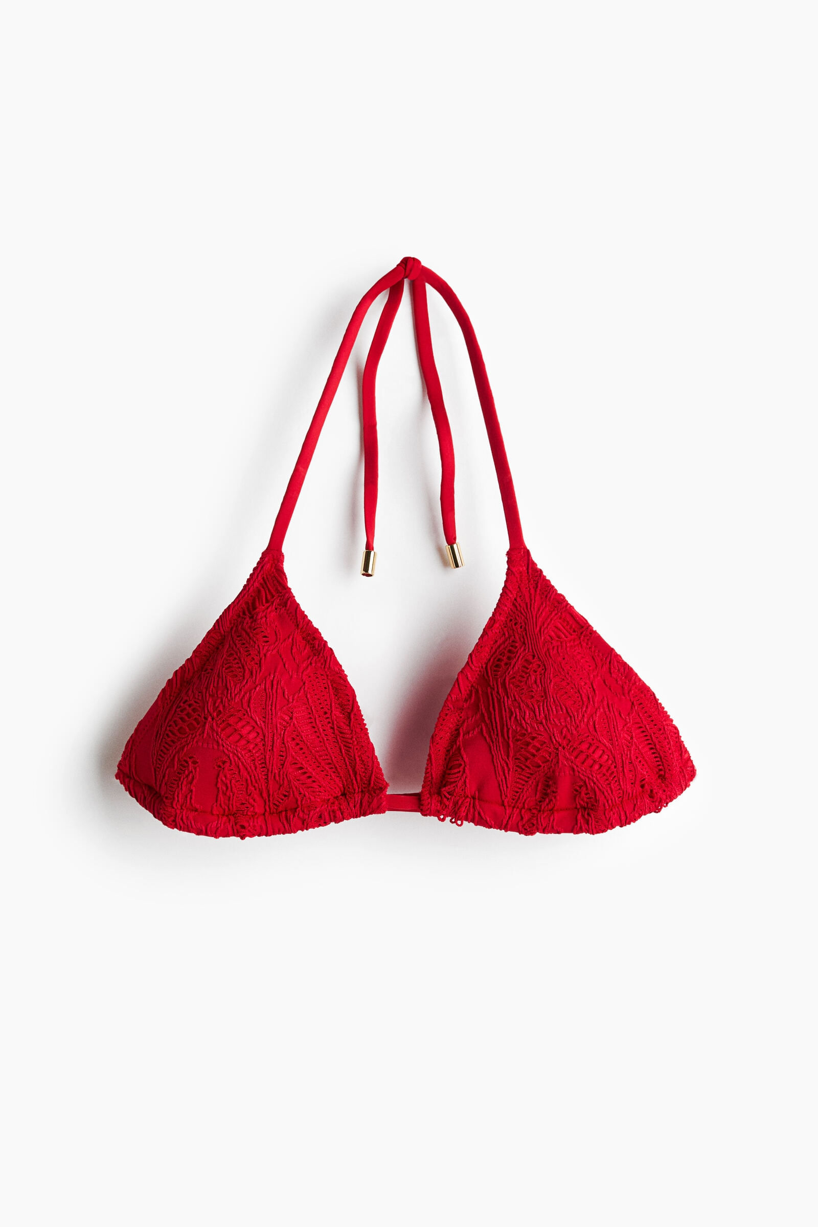 Top de bikini triangular con relleno