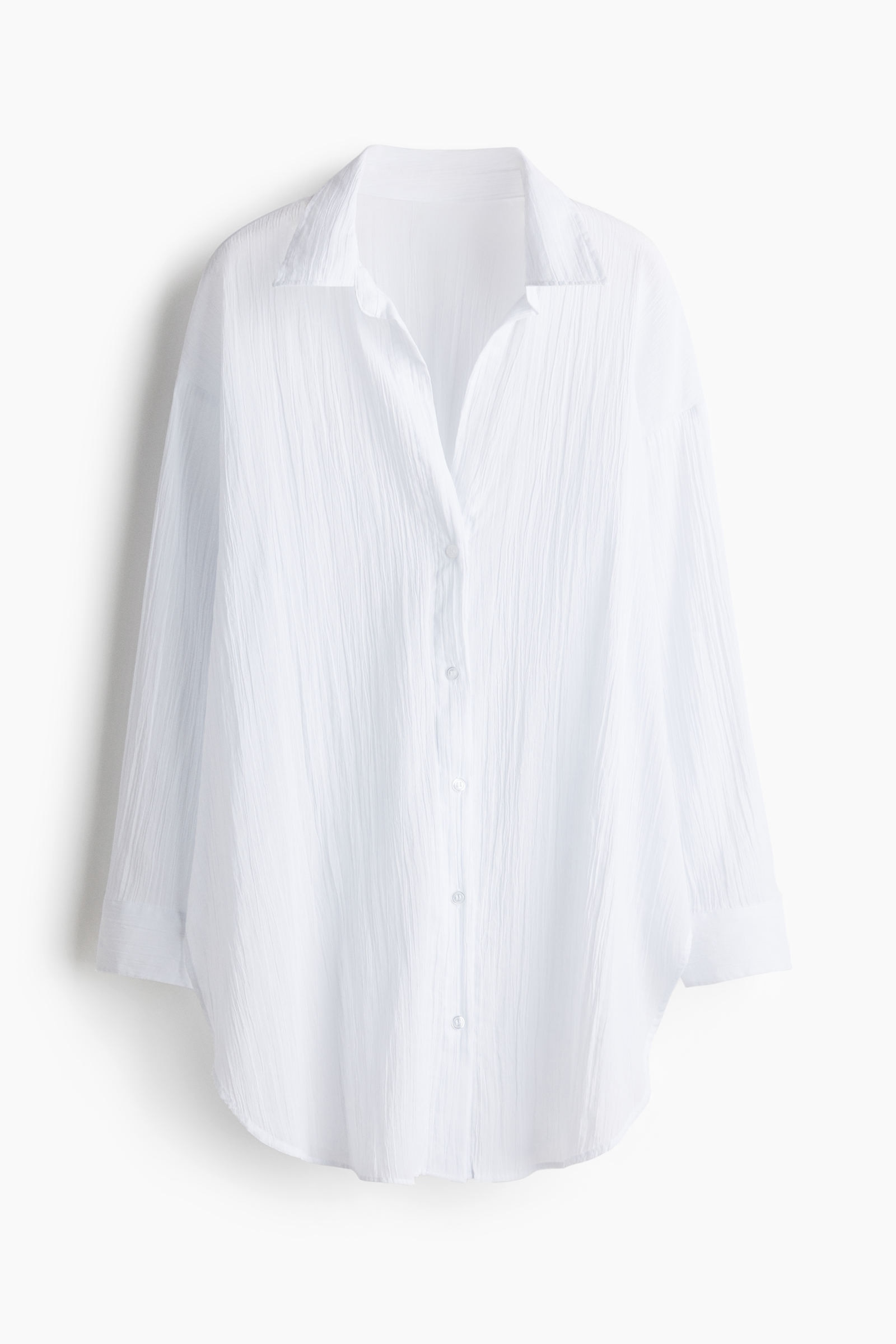 Camisa larga de algodón