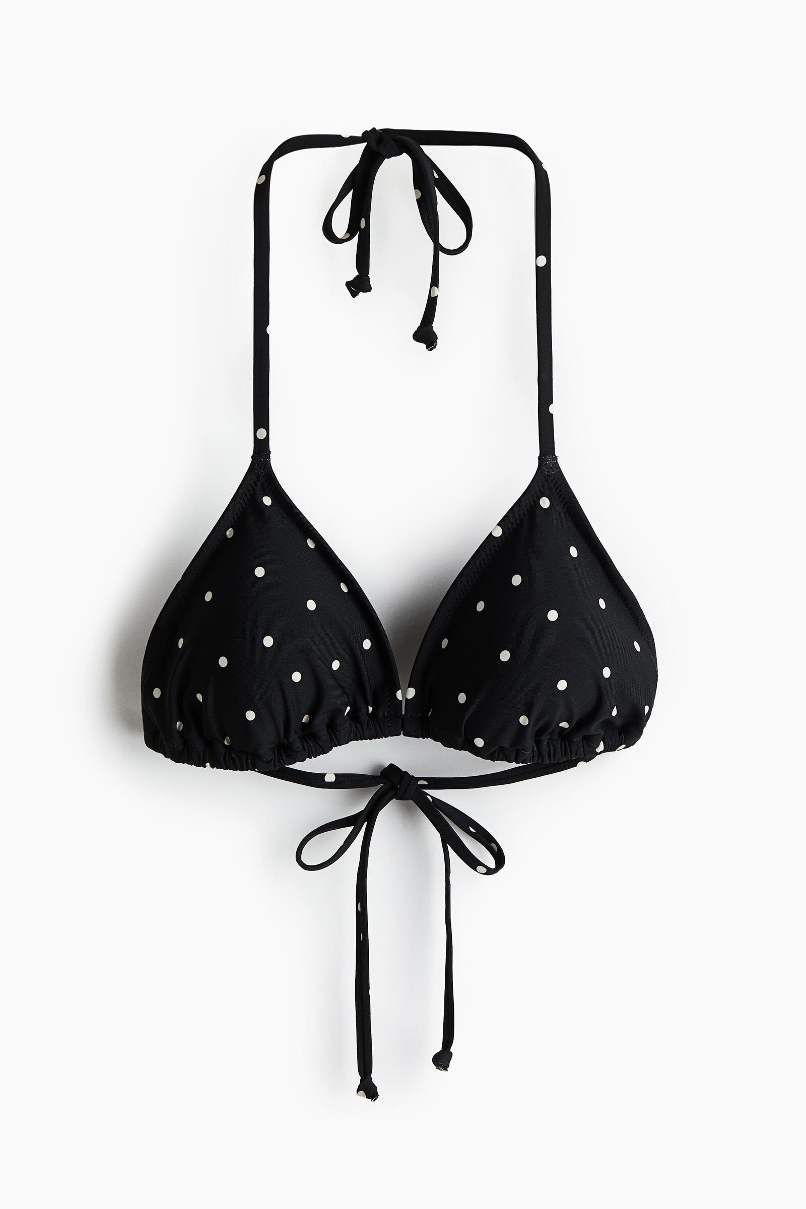 Top de bikini triangular con relleno