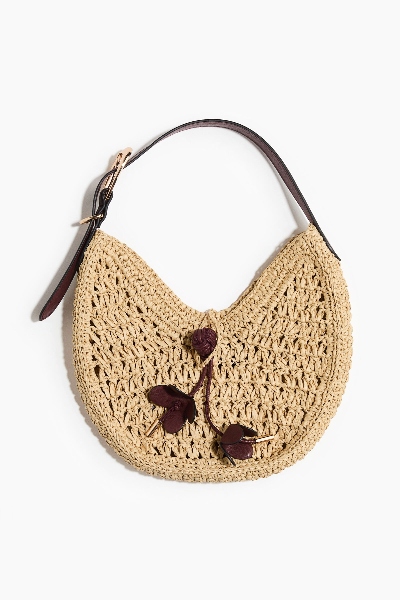 Cartera de hombro en paja