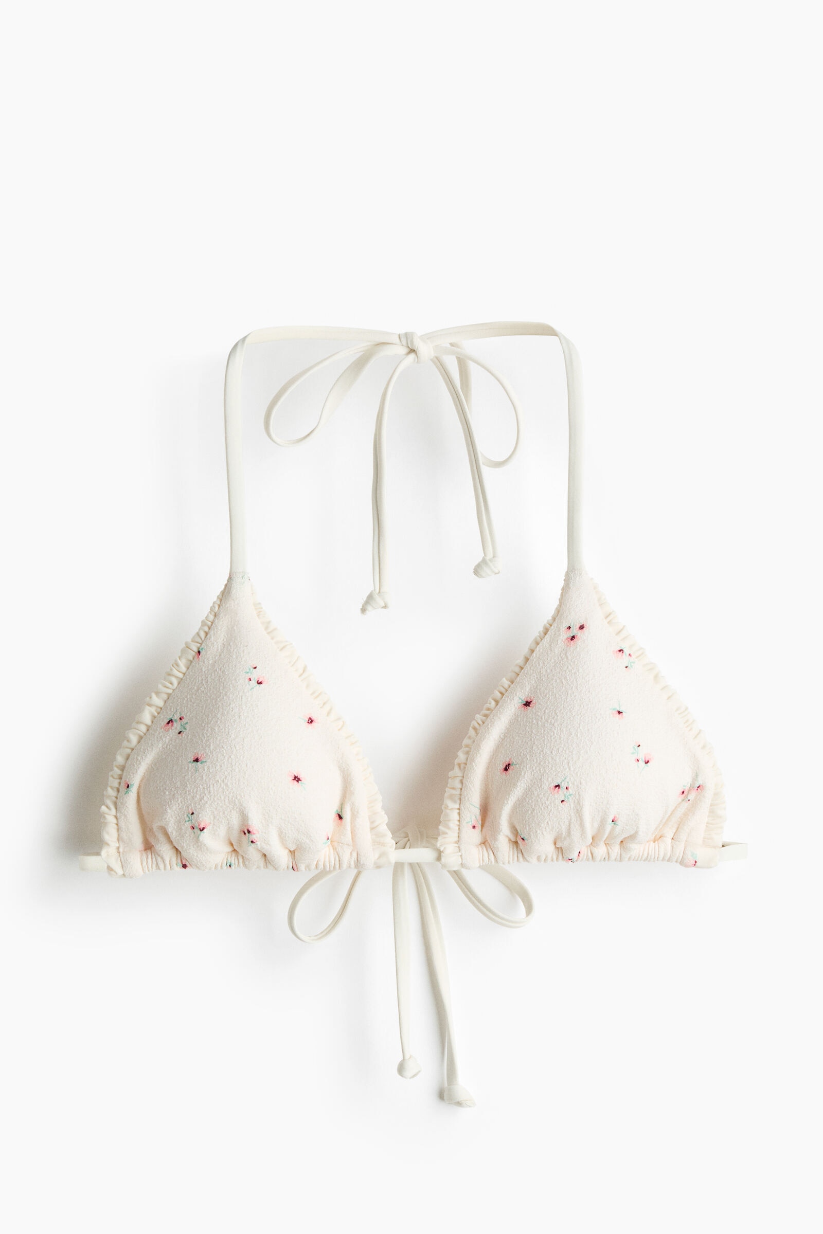 Top de bikini triangular con relleno