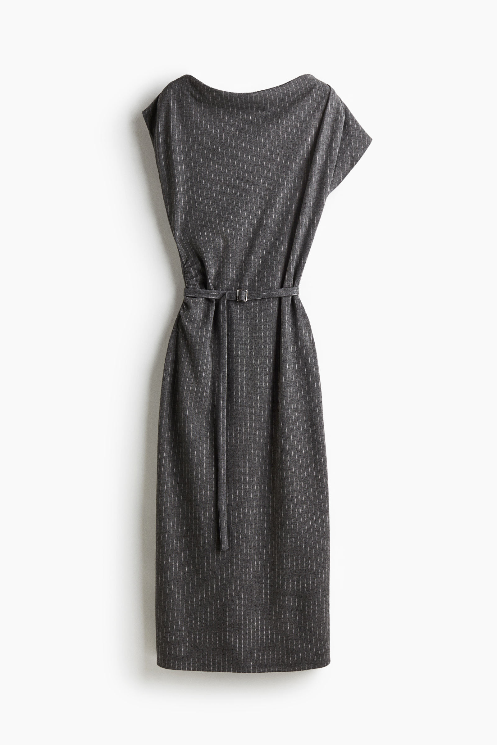 Vestido drapeado con cinturón