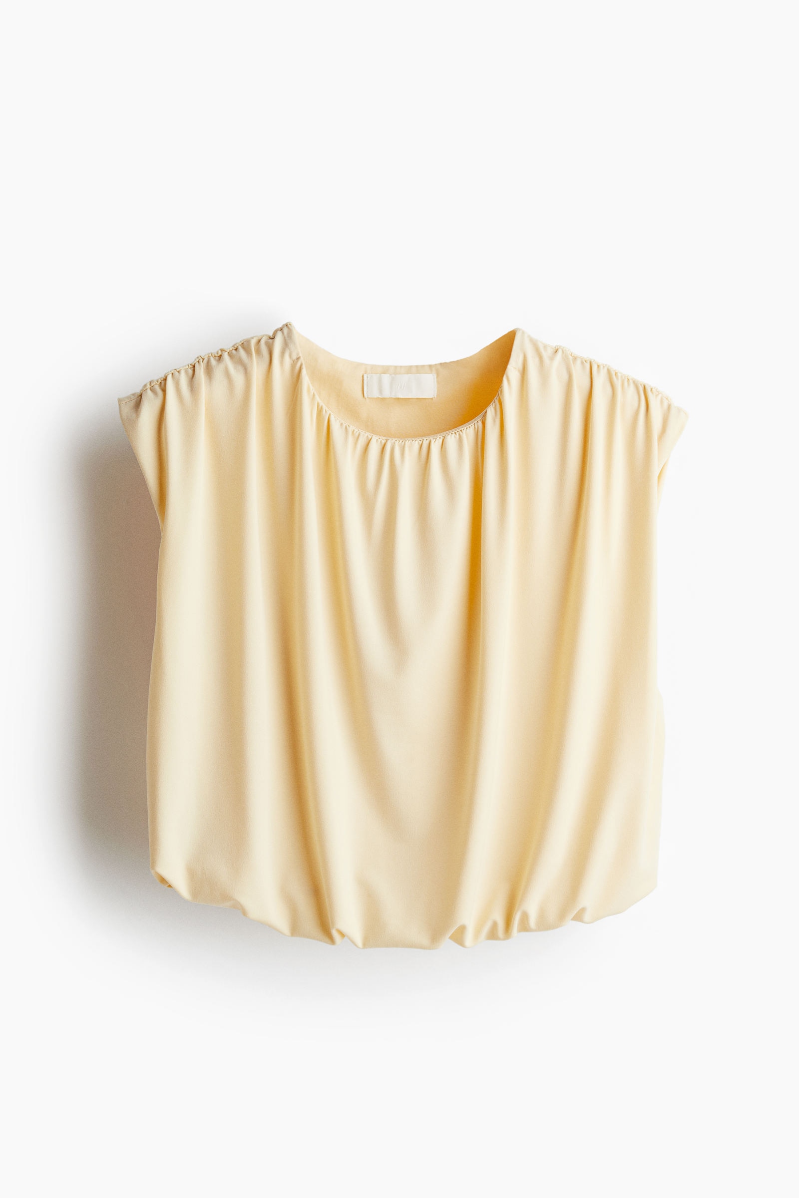 Top cropped drapeado