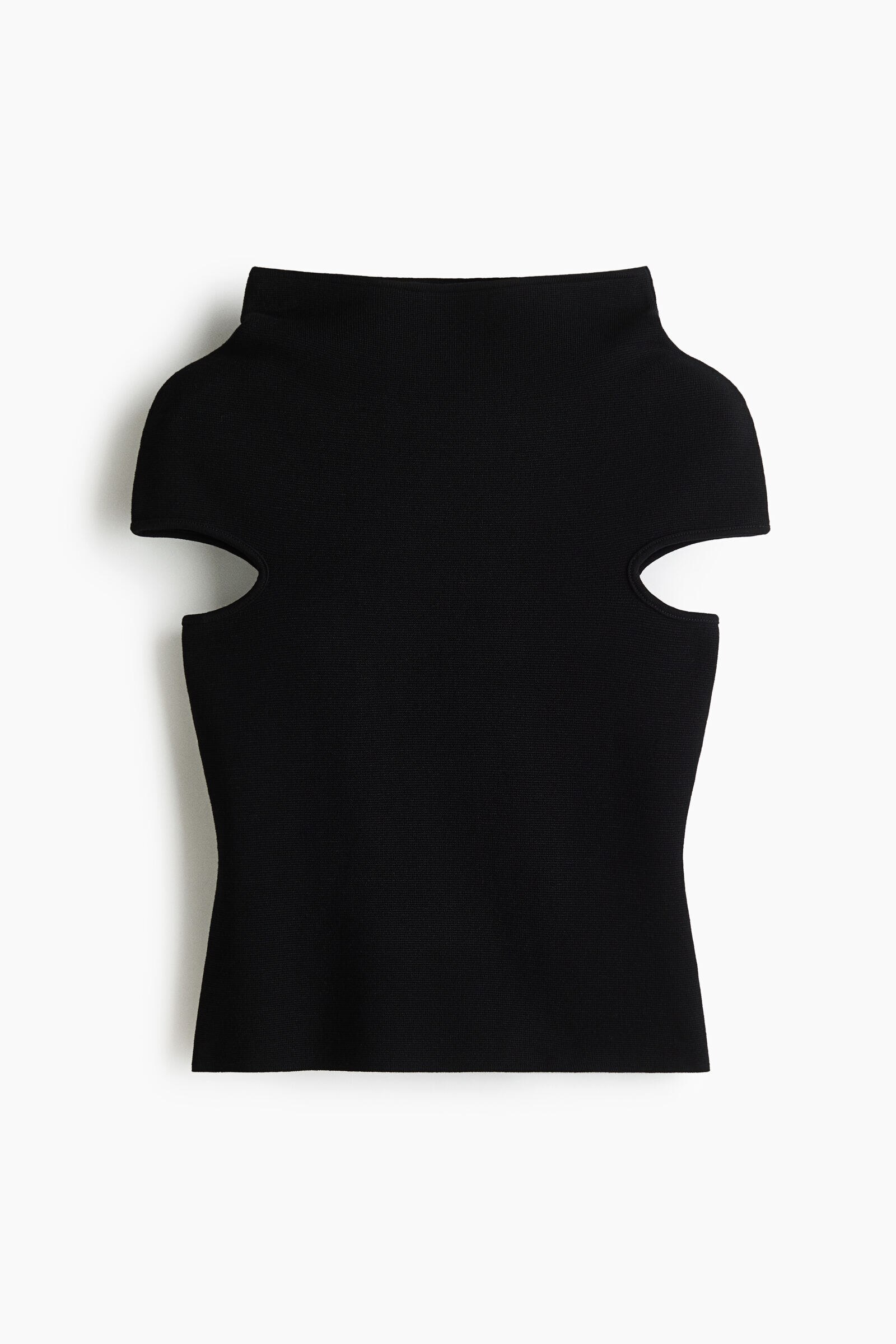 Top con cuello elevado