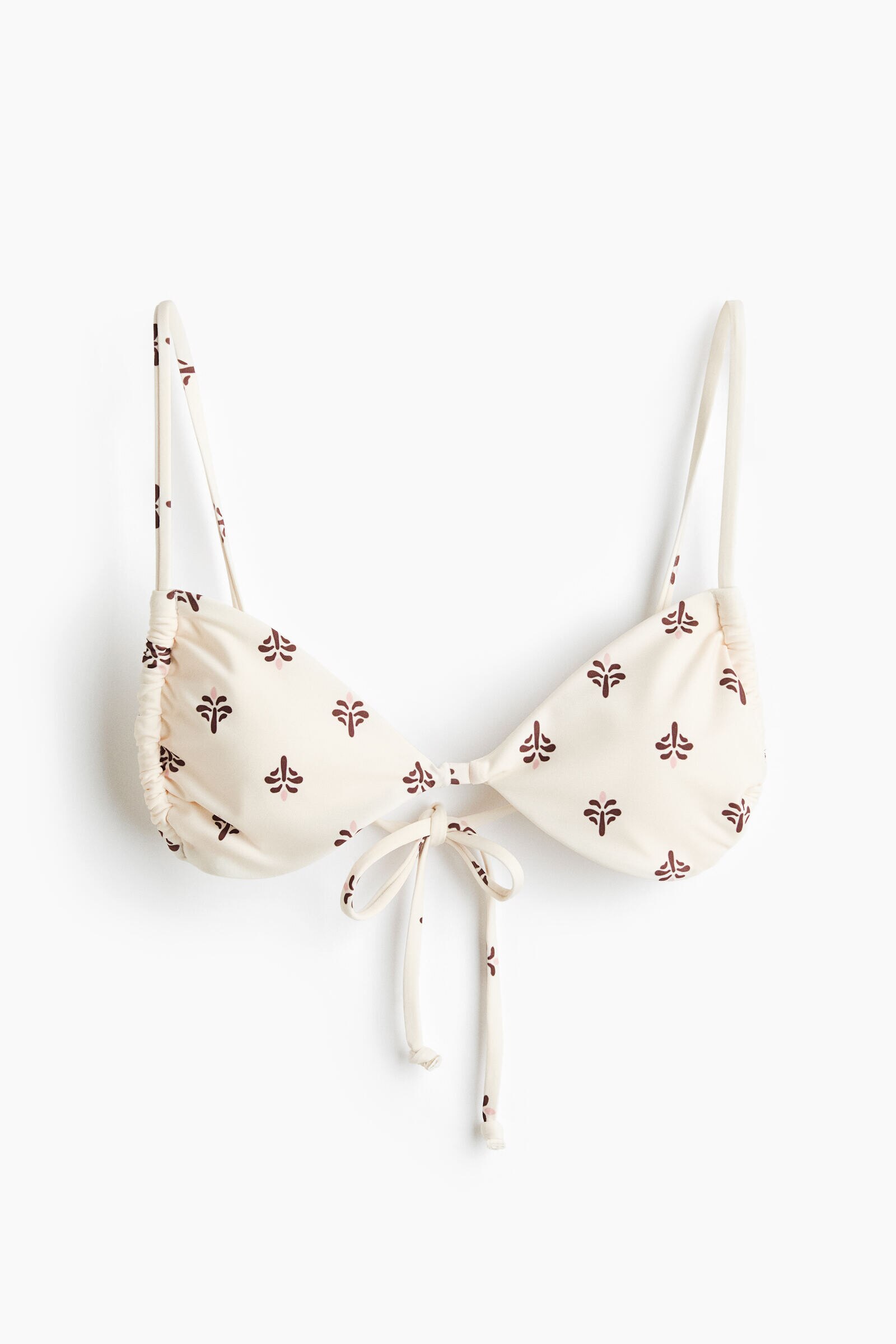 Top de bikini triangular con relleno