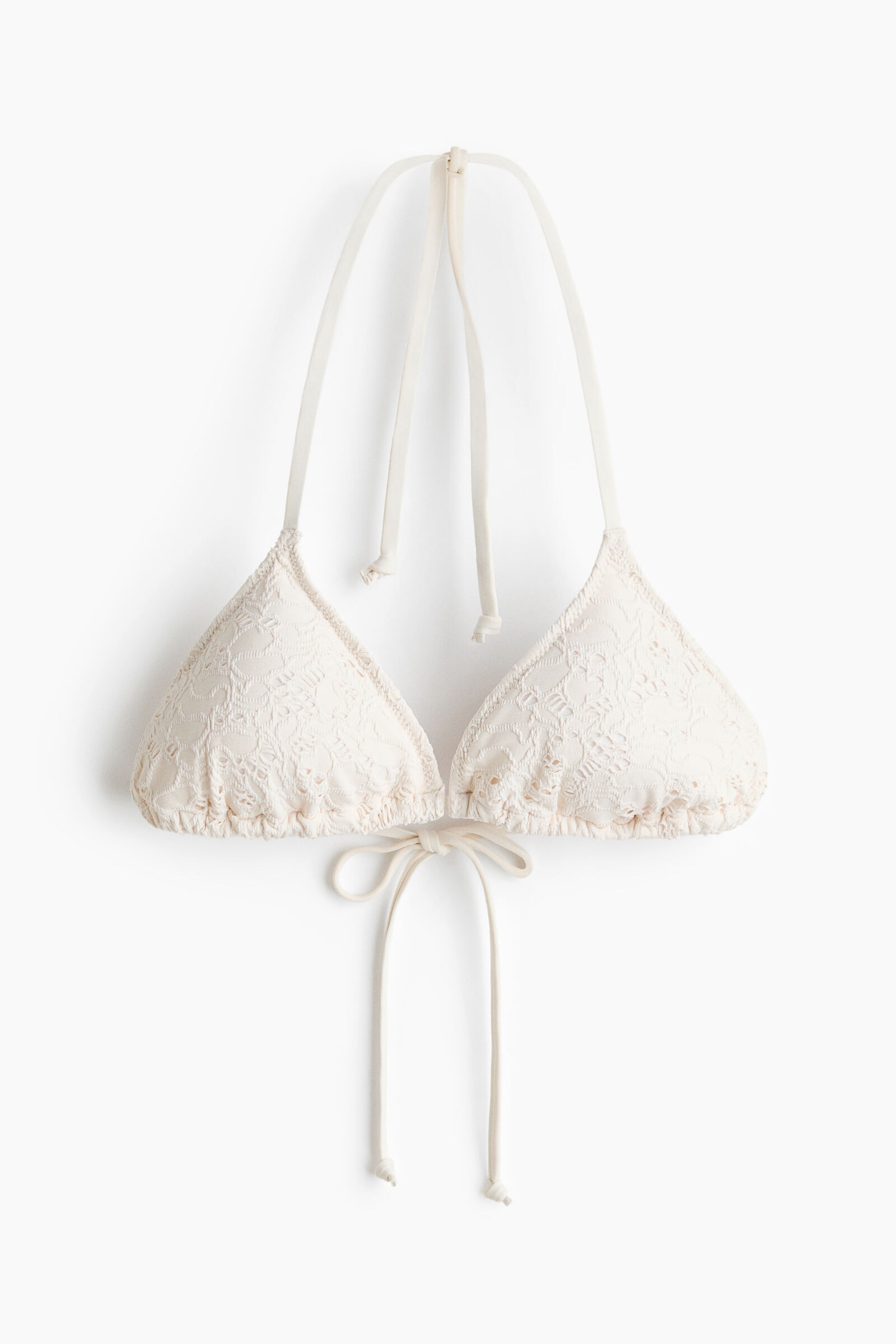 Top de bikini triangular con relleno