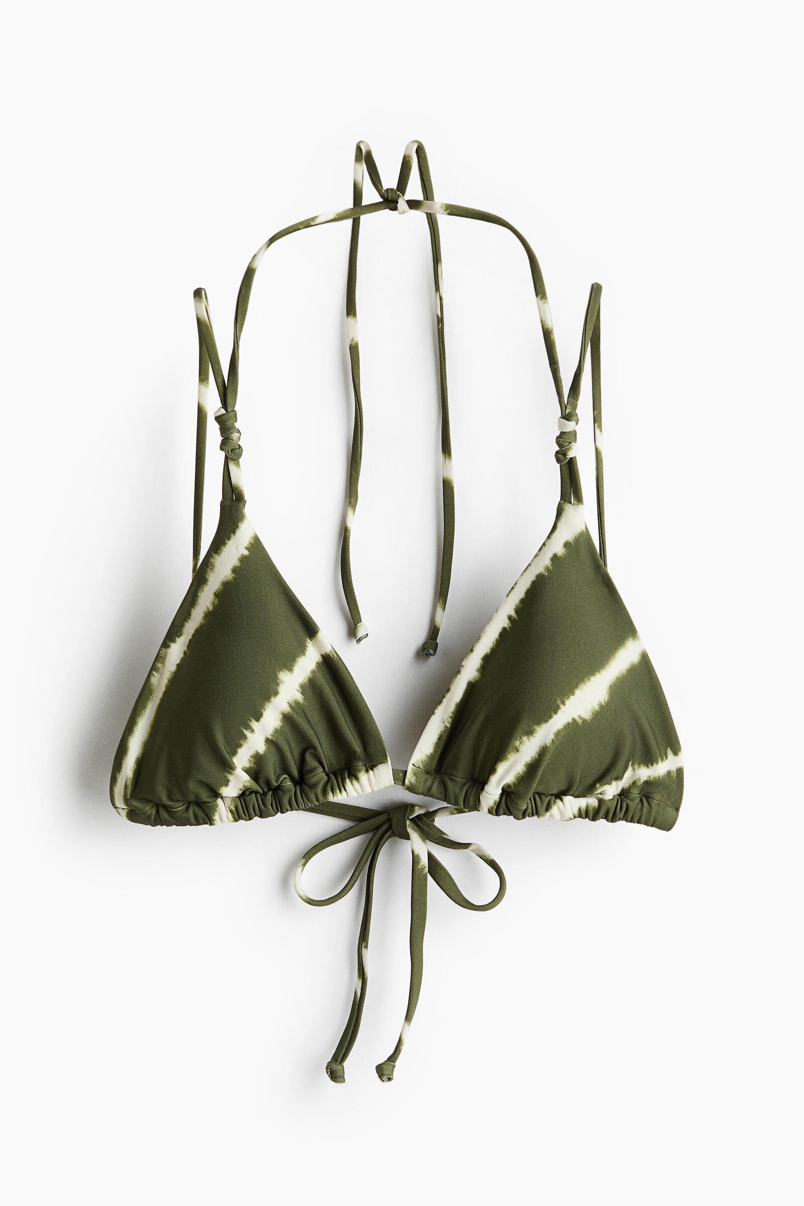Top de bikini triangular con relleno