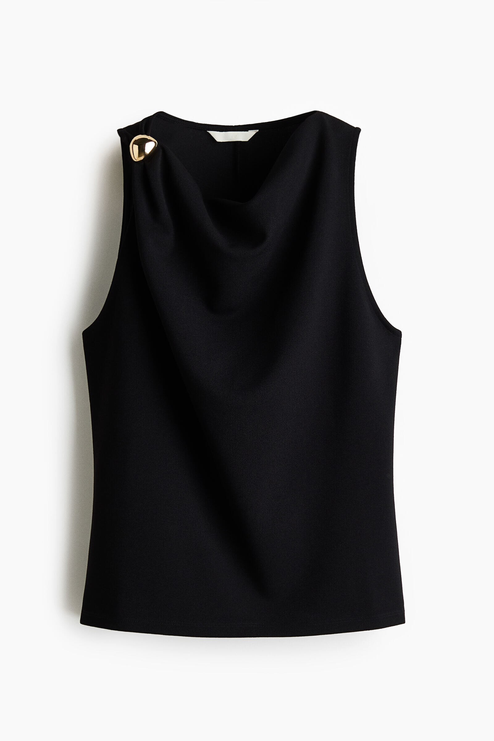 Top con escote drapeado
