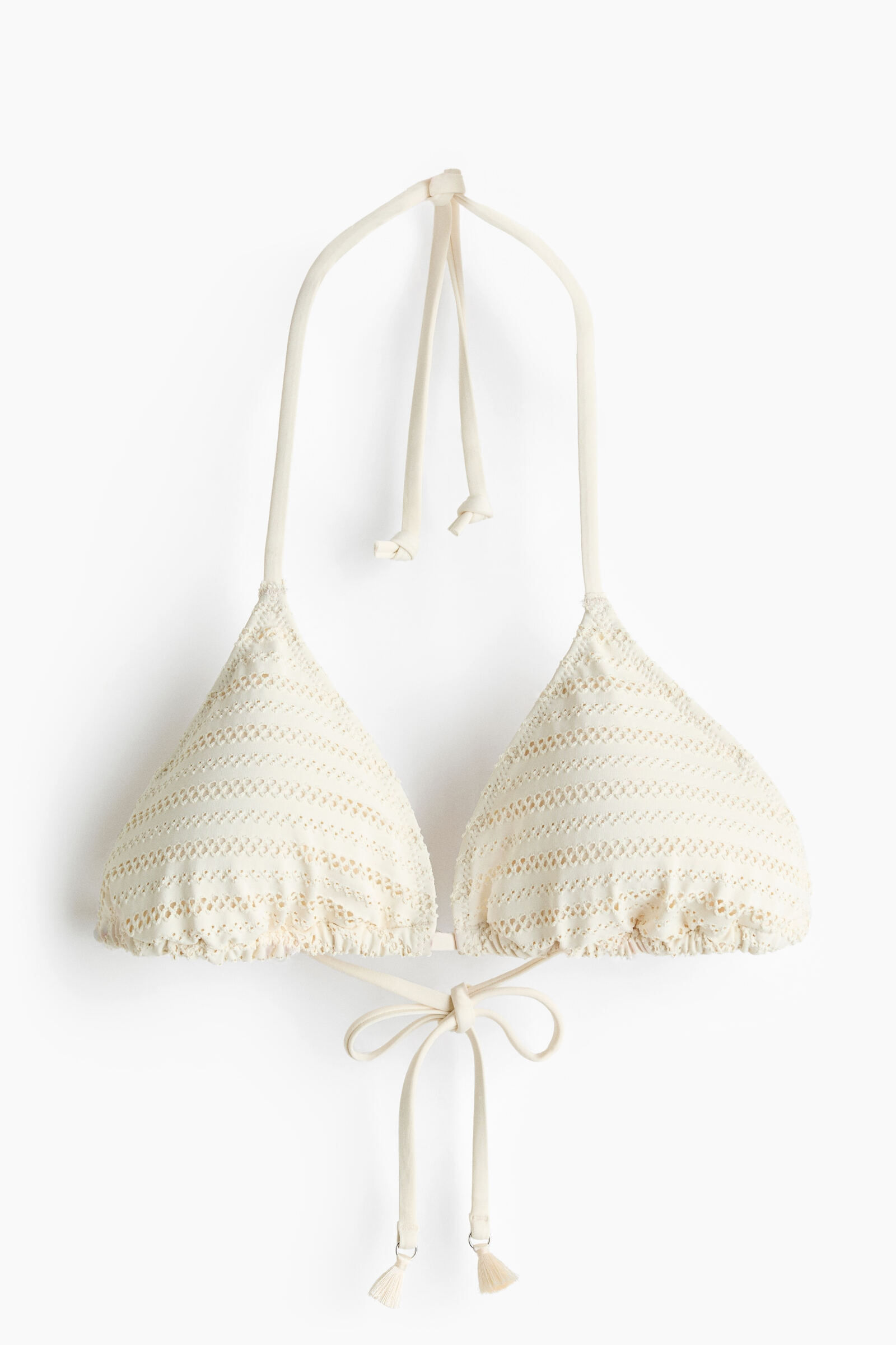 Top de bikini triangular con relleno