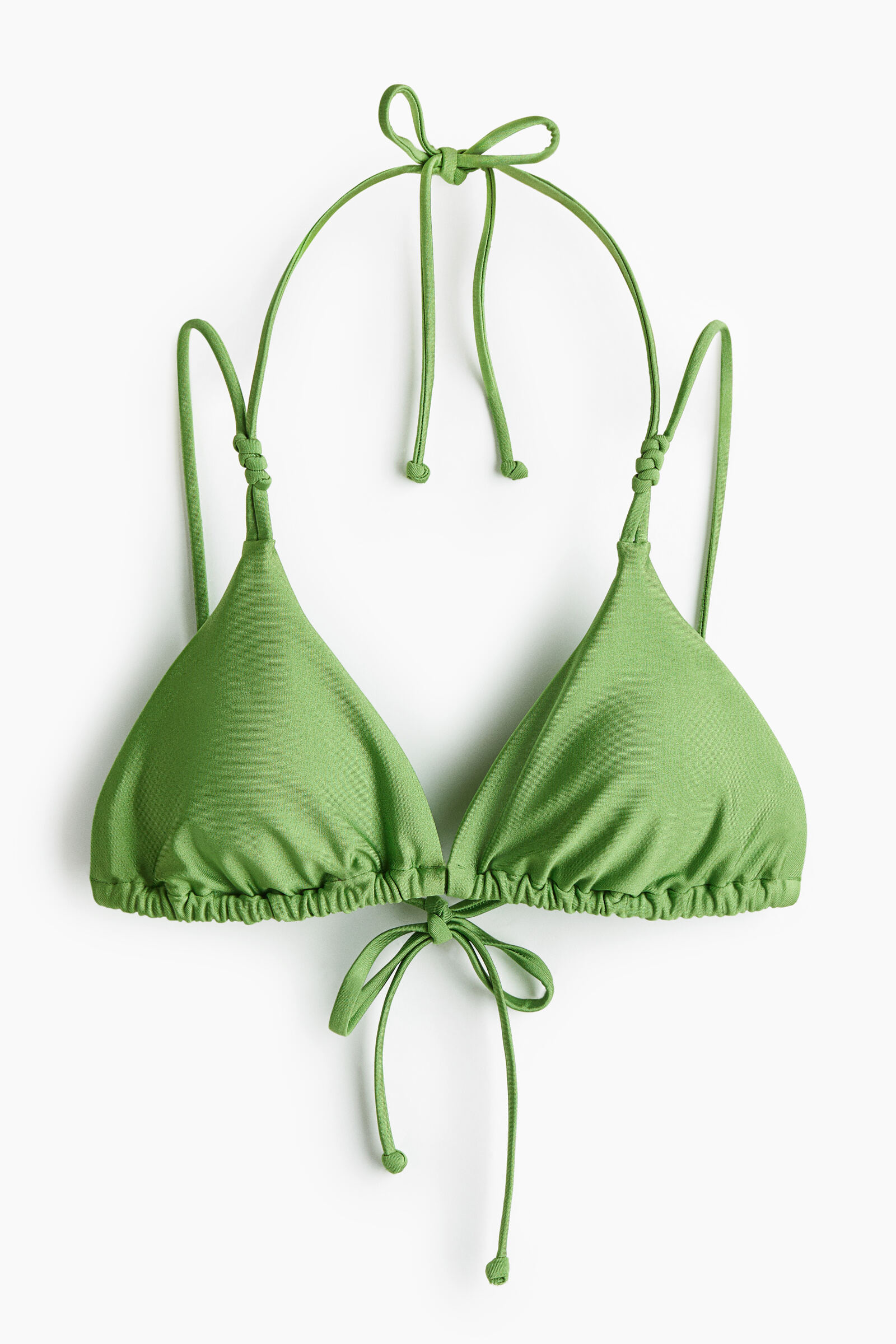 Top de bikini triangular con relleno