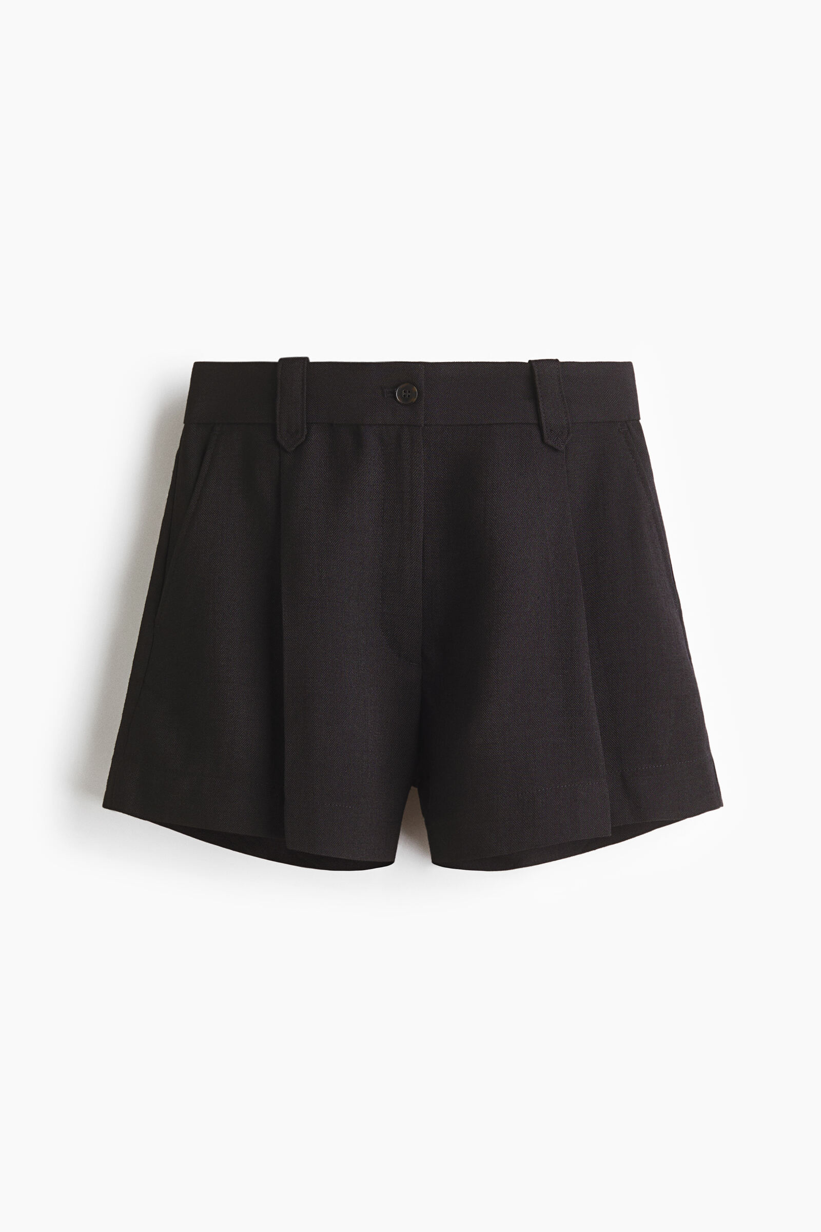 Shorts con pliegues