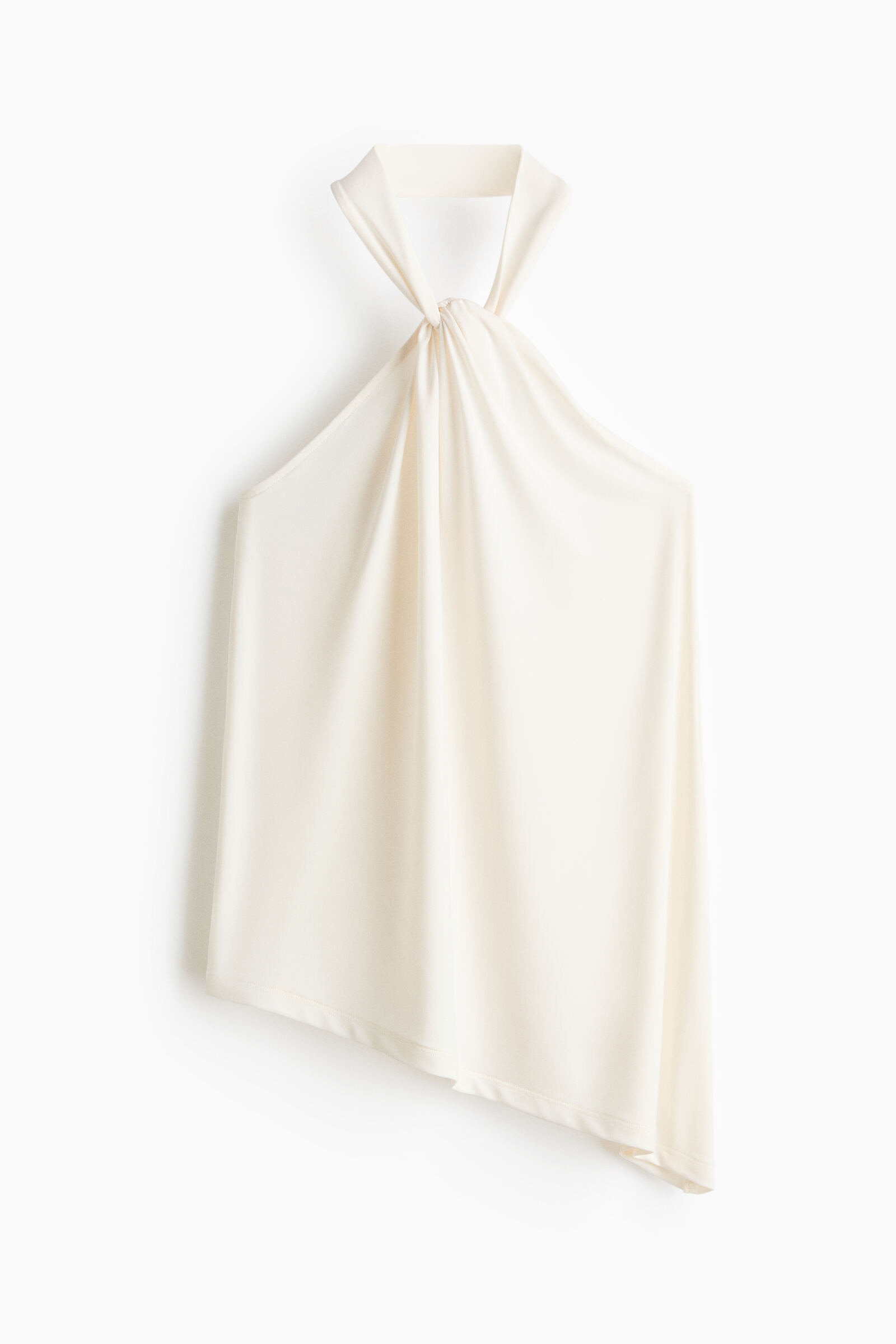 Top halter drapeado