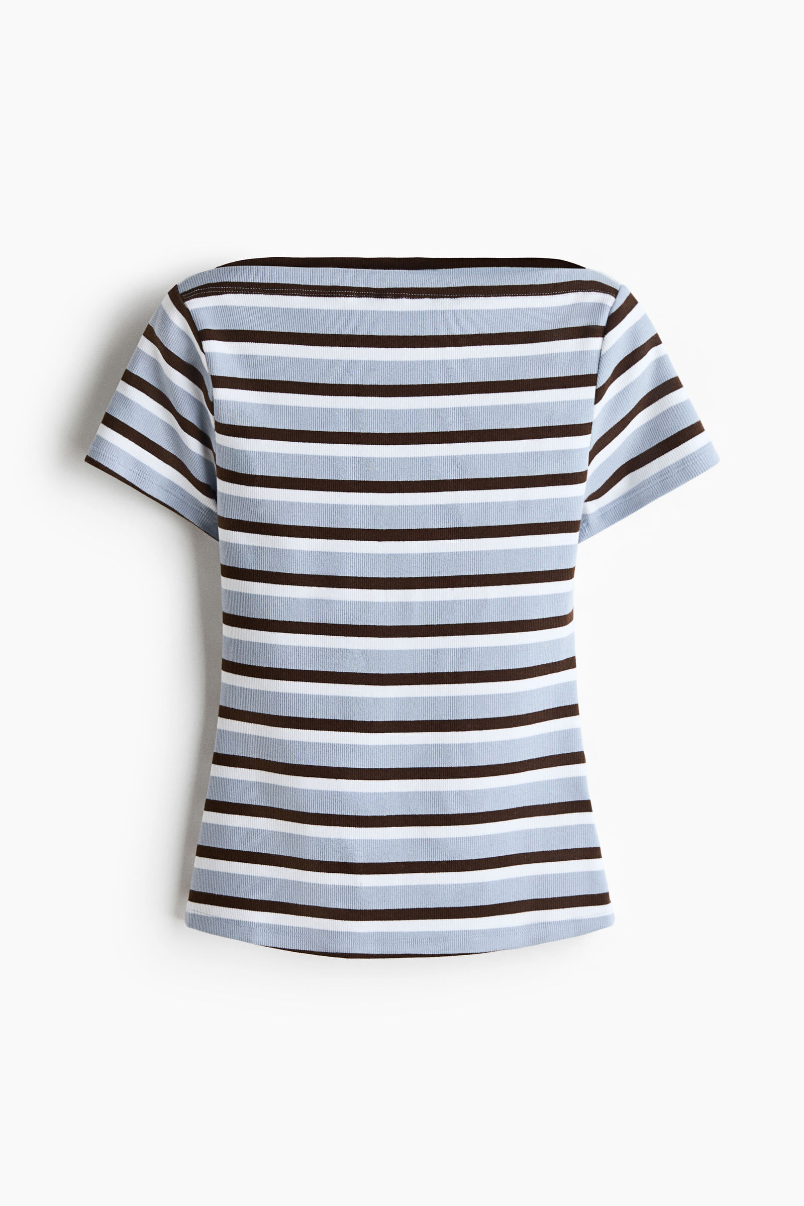 Top de algodón con cuello bote