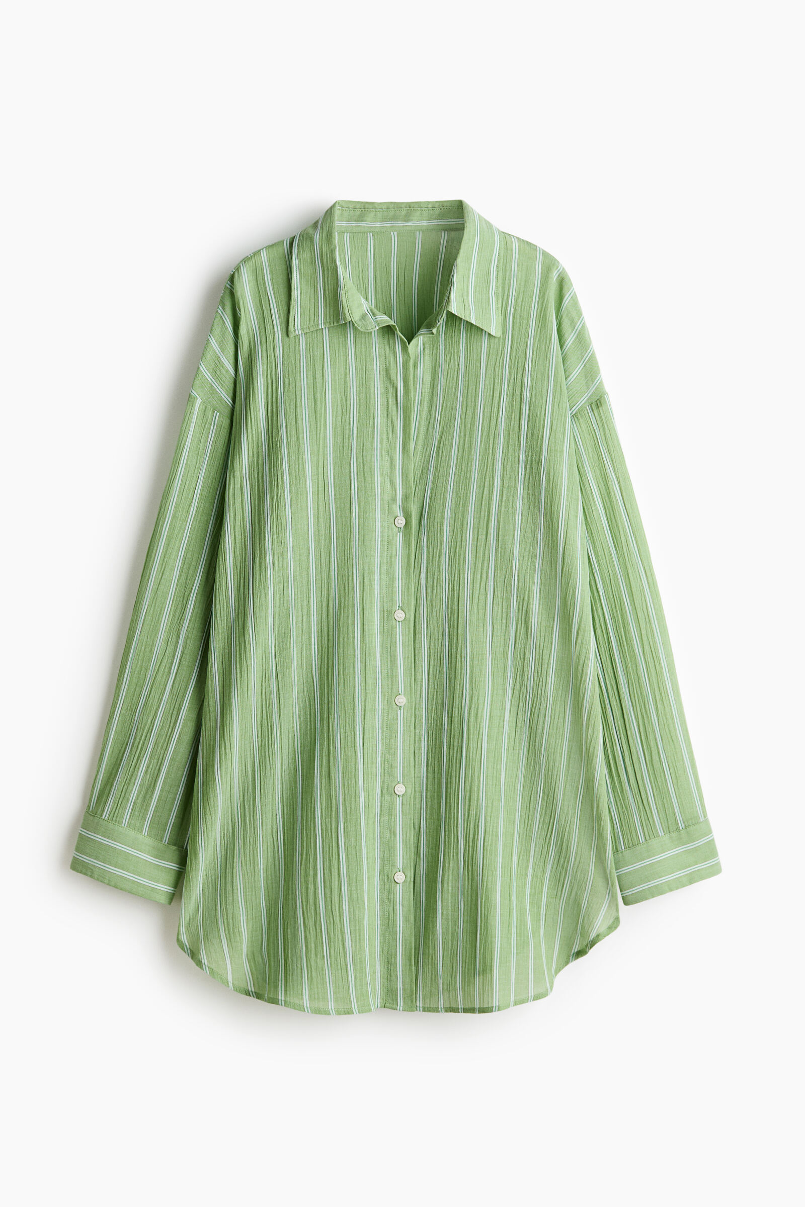 Camisa larga de algodón