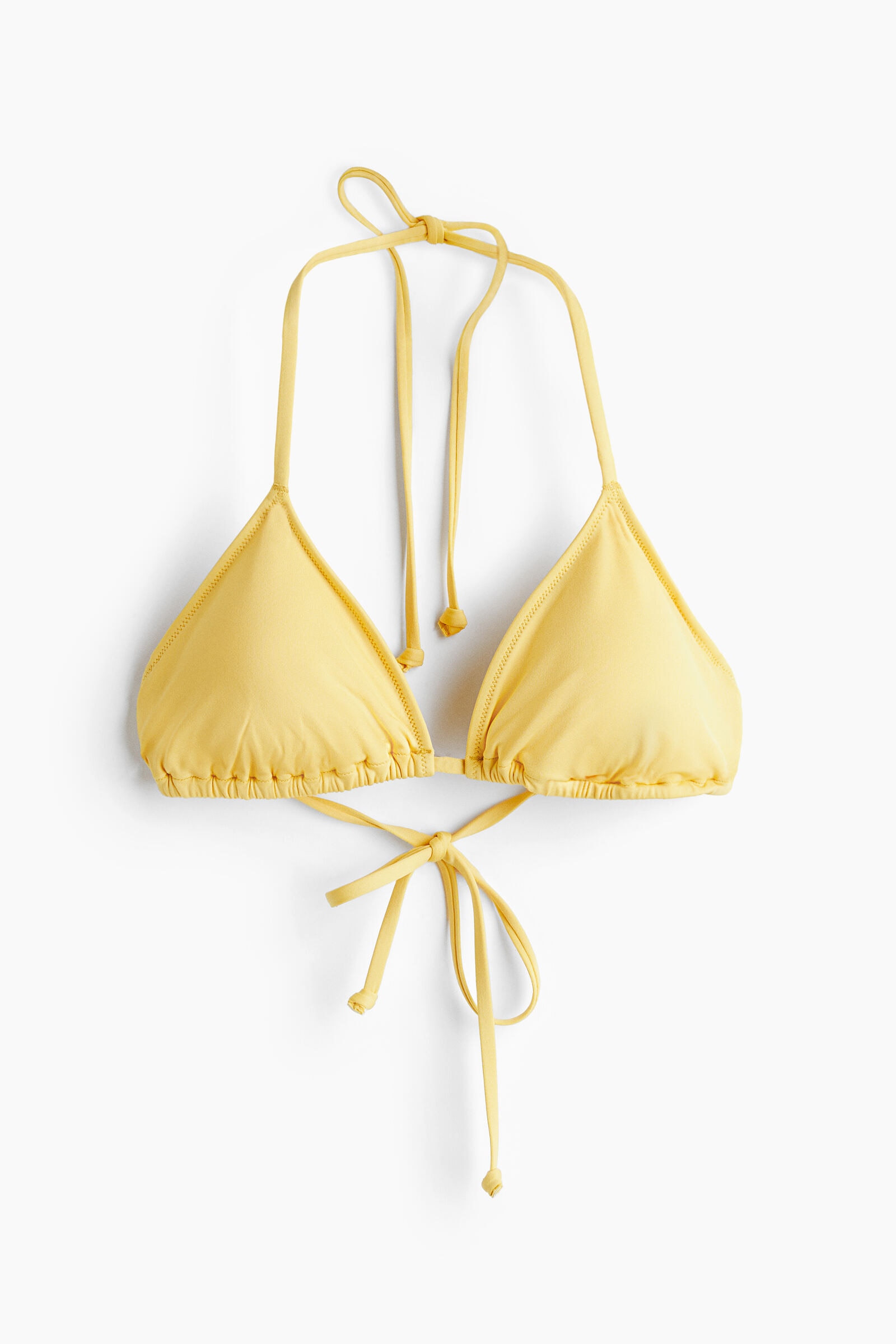 Top de bikini triangular con relleno