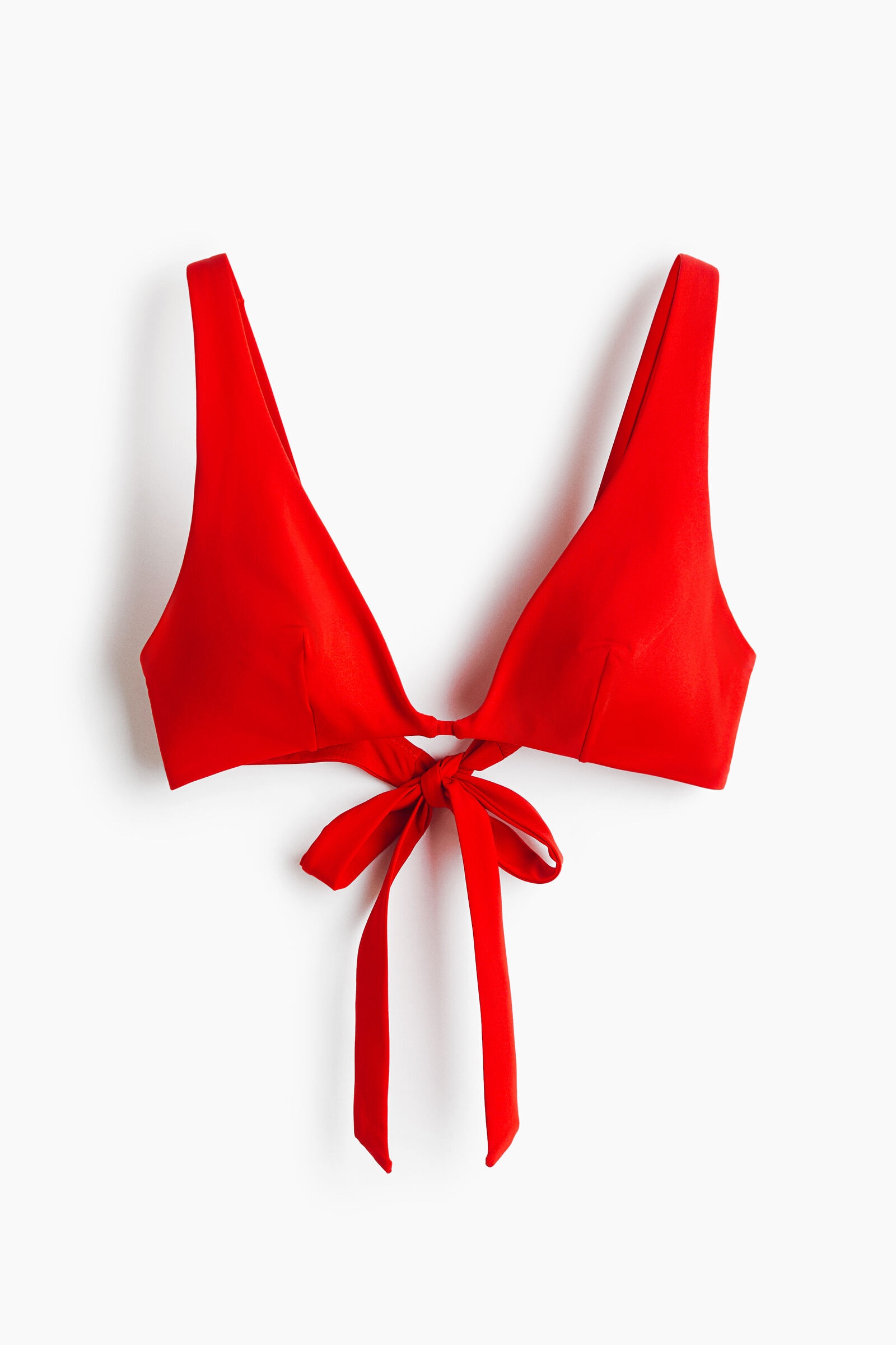 Top de bikini triangular con relleno