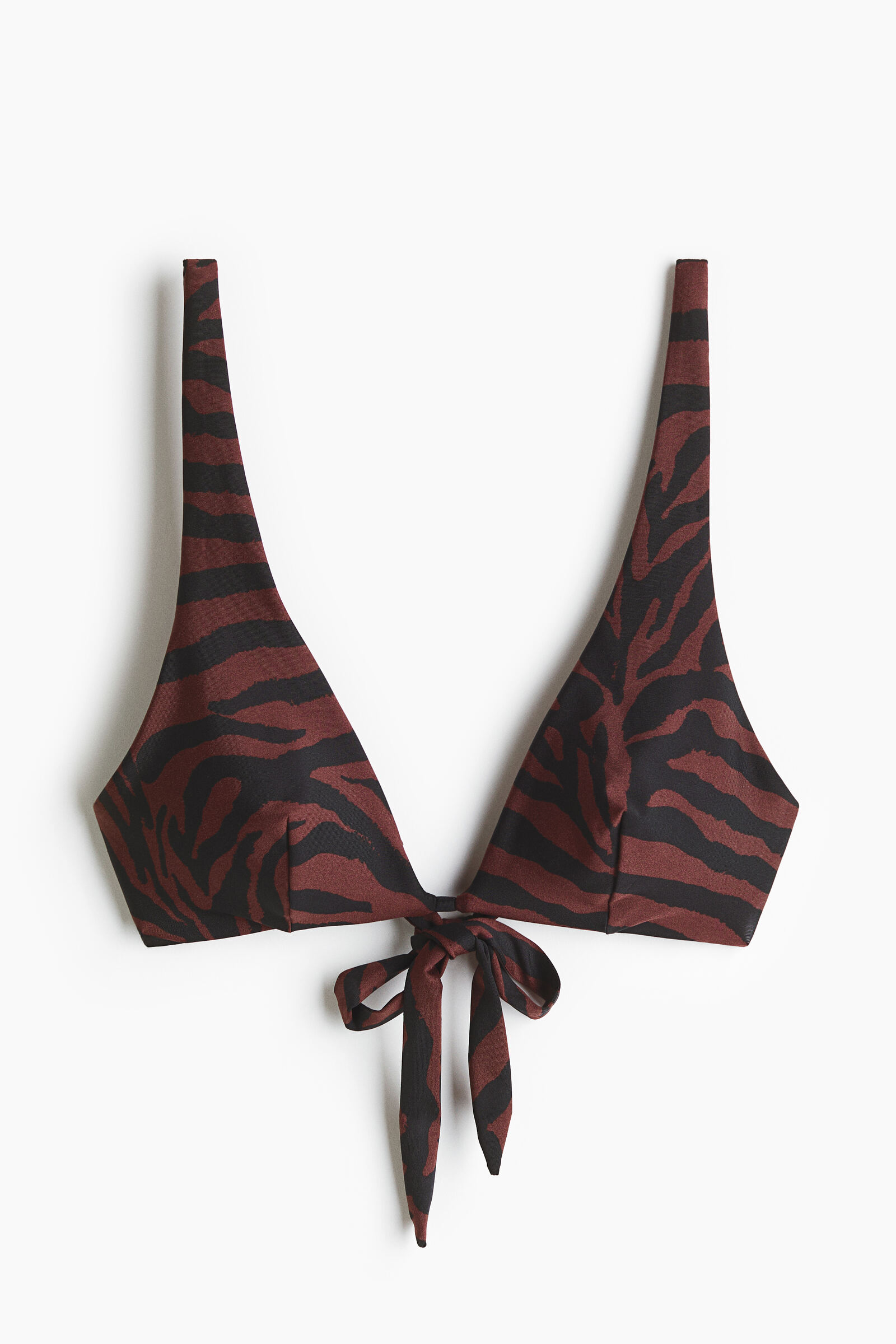 Top de bikini triangular con relleno