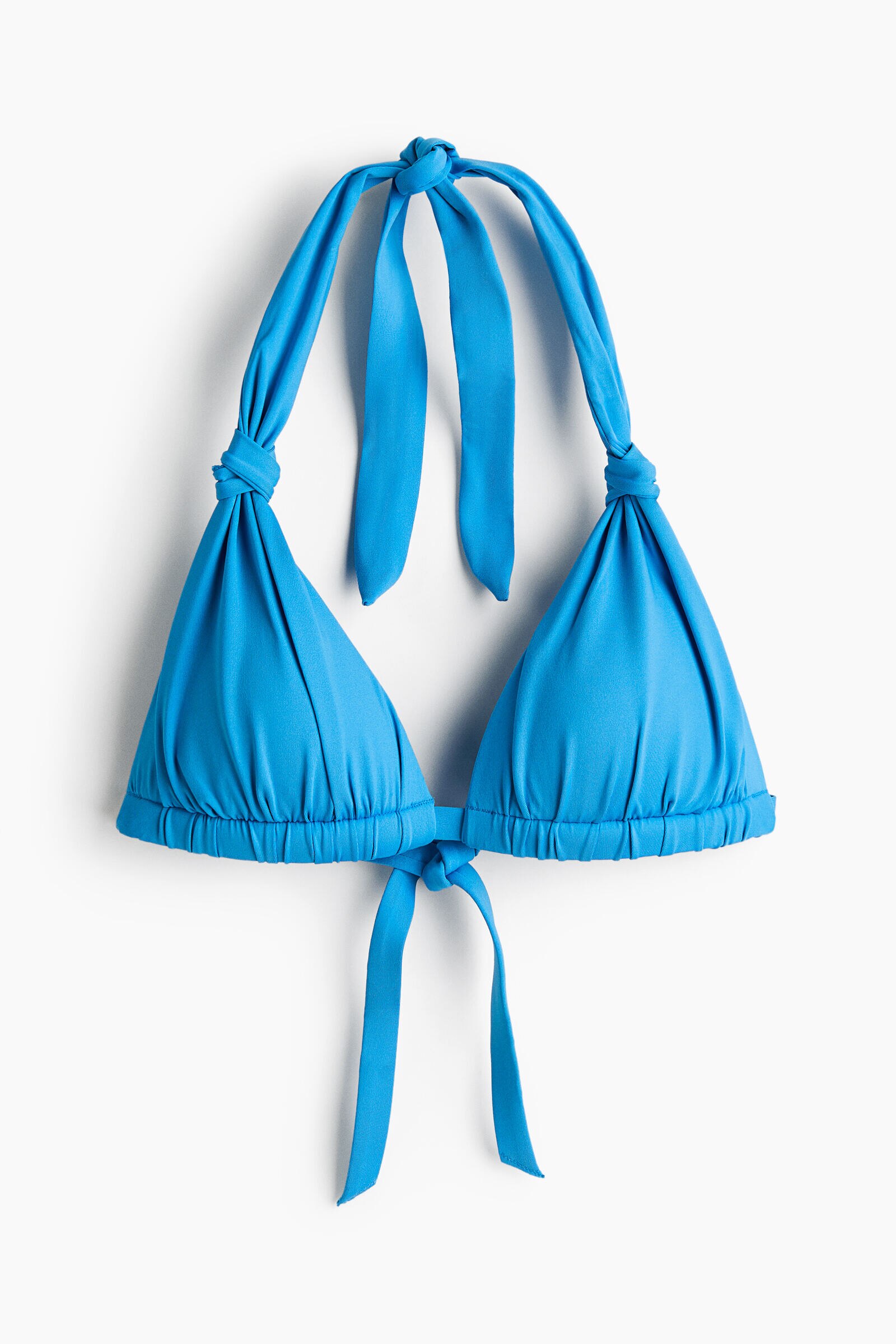 Top de bikini push-up con copas de triángulo