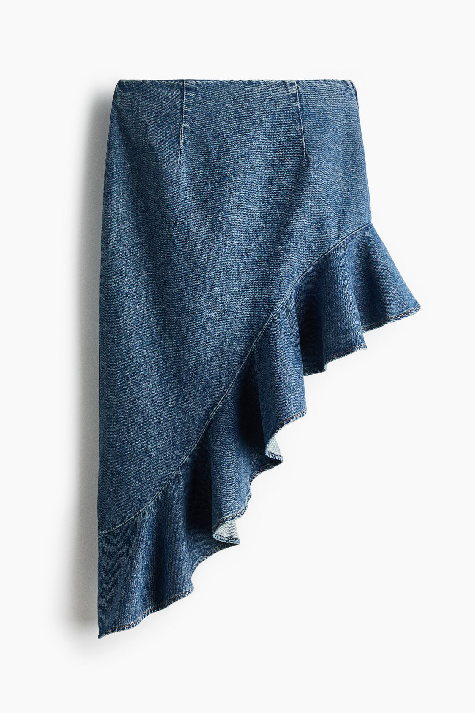 Falda denim asimétrica